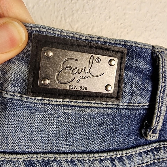 Earl Blue Jeans Rodeo Western Boot Cut With Embellished Pockets Plus Size 14 - Picture 5 of 7